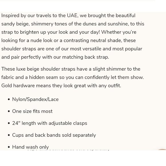 BRA LAB ABU DHABI BACK BAND (small) and Straps - Picture 6 of 6